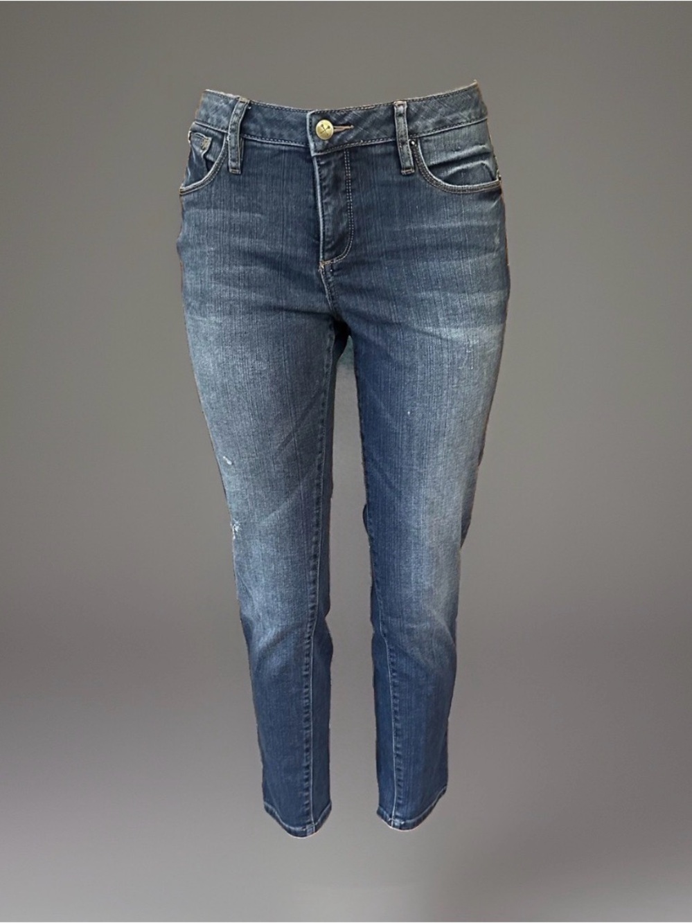 Christopher Blue Size 6 Mid-Rise Slim Ankle Jeans
